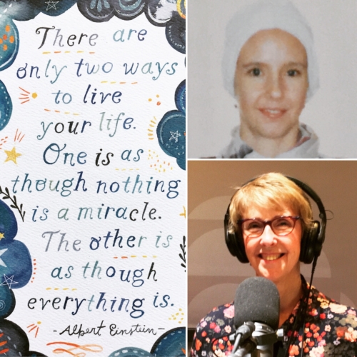 Margaret - before and after cancer images - Einstein miracle quote