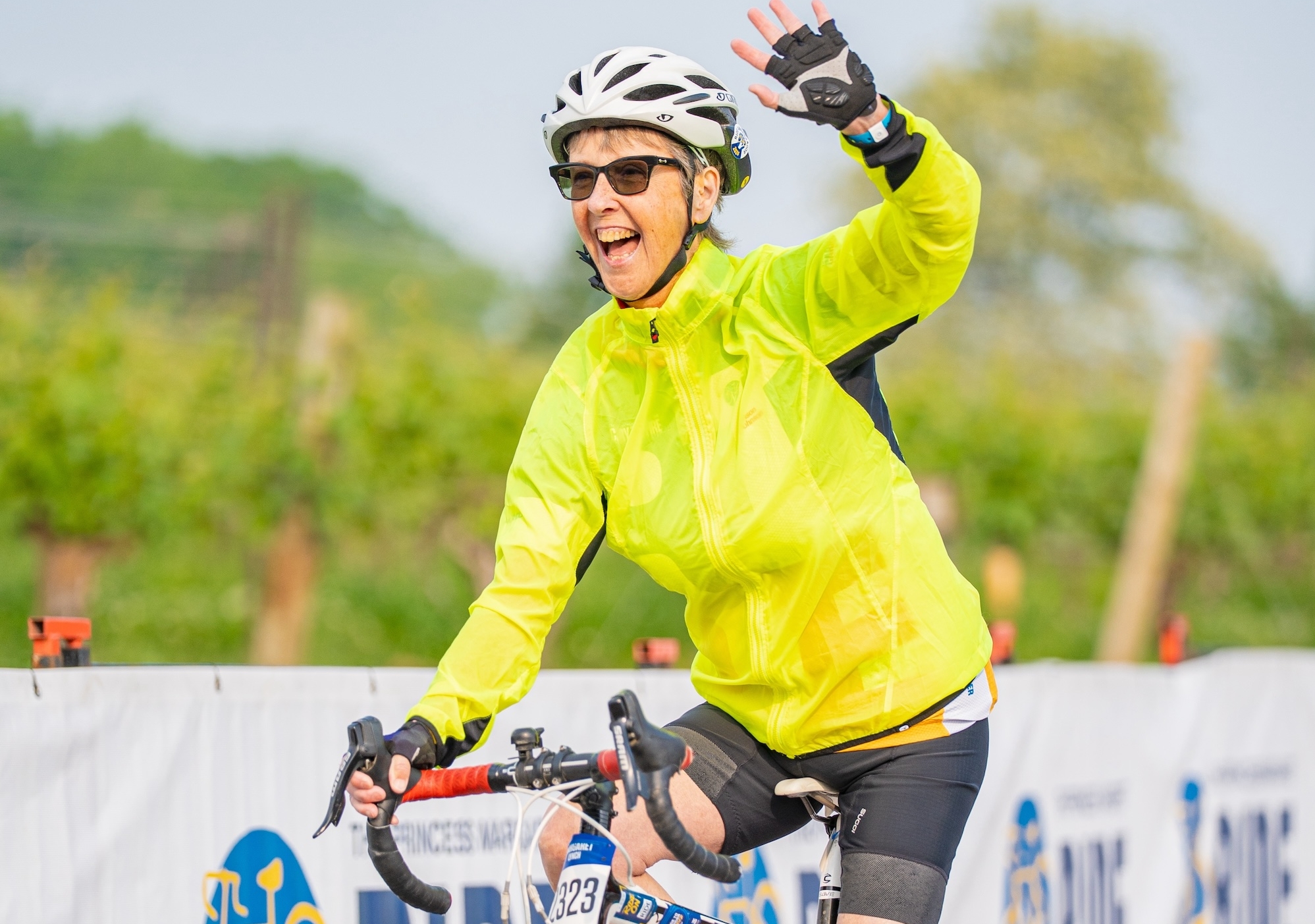 Margaret Lynch, 2025 Ride to Conquer Cancer, at the start