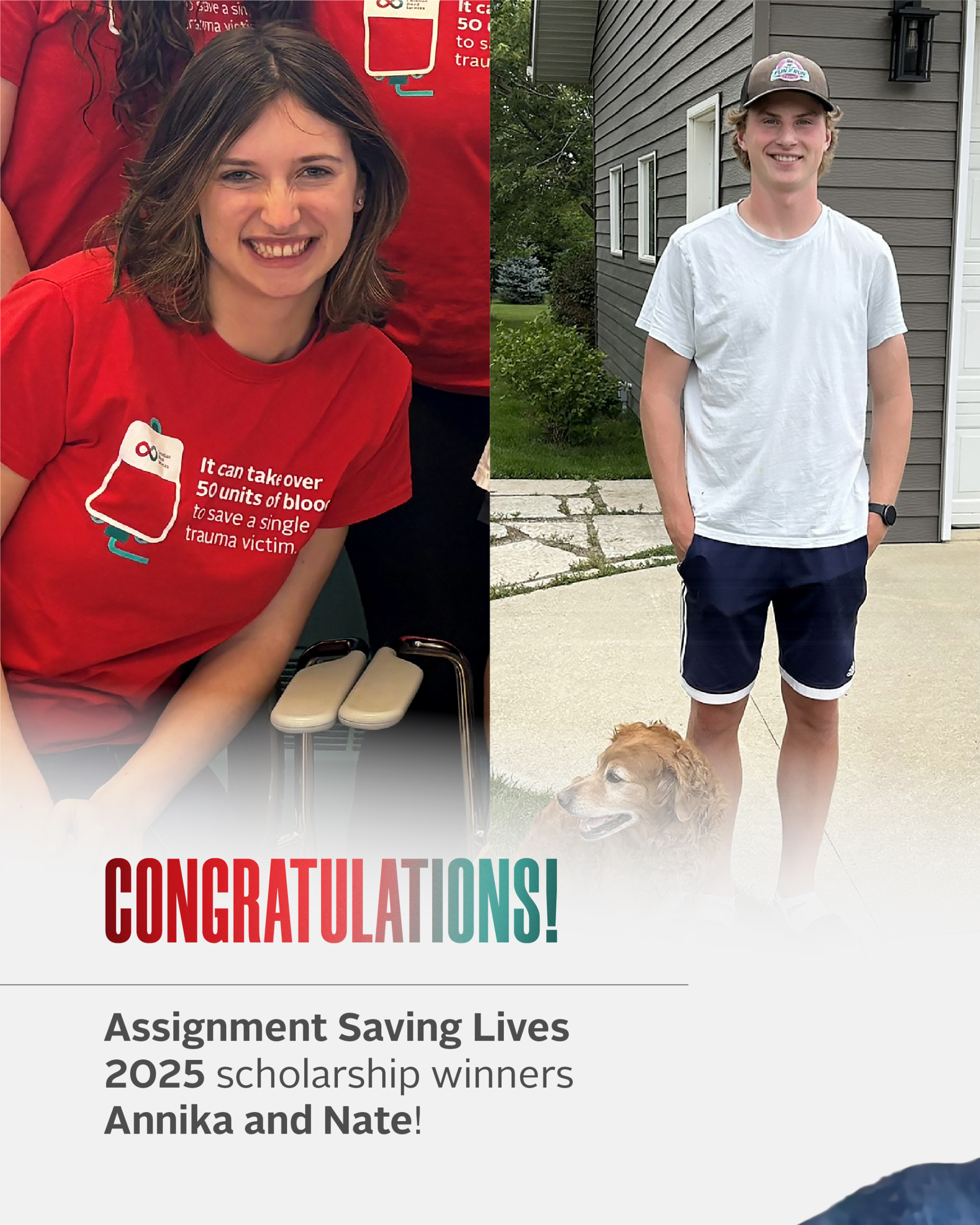 Cdn Blood Services ASL scholarship winners